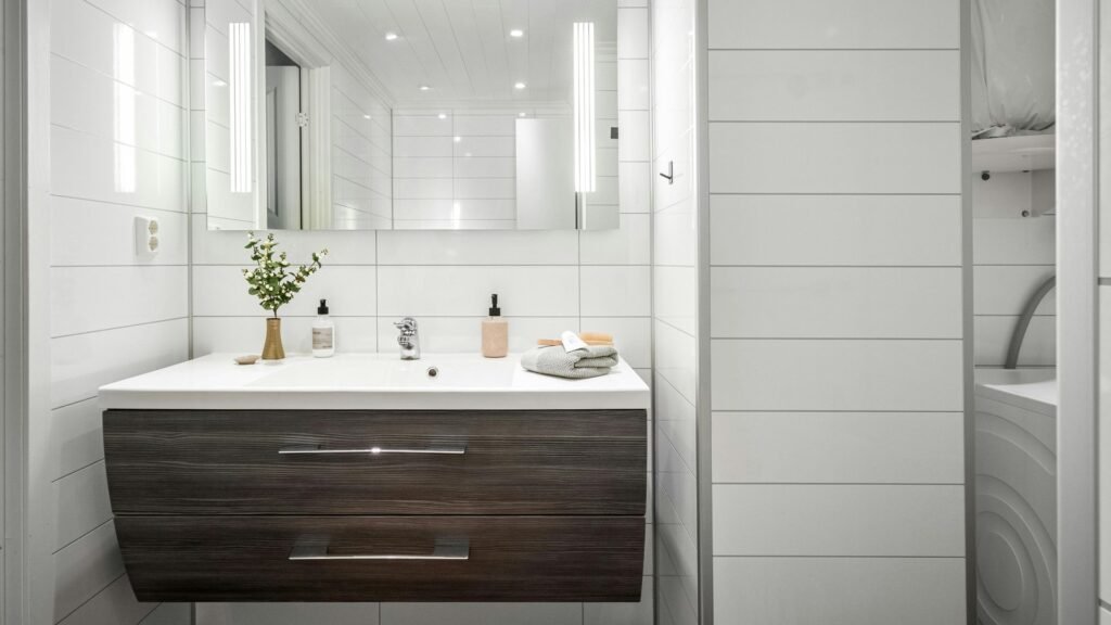 Why Small Bathrooms Are Common in Bellevue Homes and Why Storage Matters
