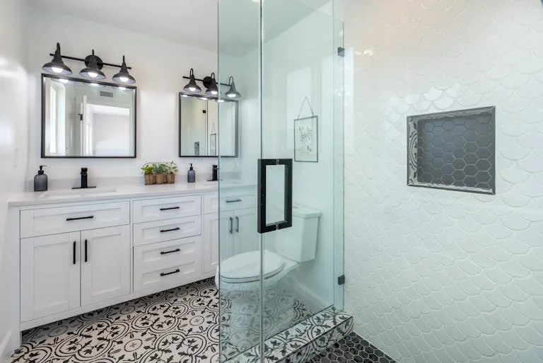 Bathroom plumbing and electrical upgrades in Bellevue